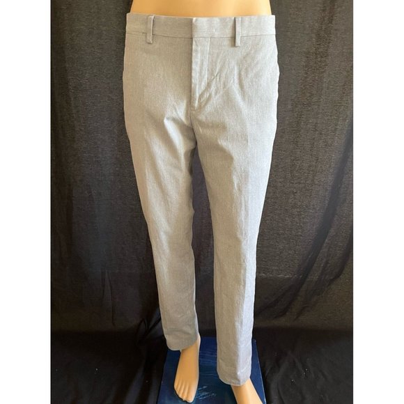 Express Men's Pants Chinos Gray Casual Cotton Straight Fit 33/32 - Picture 1 of 7